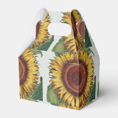 Sonnenblumen Vintag Damask Blume Art Geschenkschachtel (Rückseite)