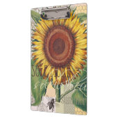 Sonnenblumen Vintag Damask Blume Art Klemmbrett (Links)