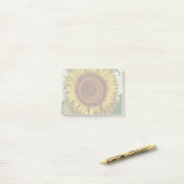 Sonnenblumen Vintag Damask Blume Art Post-it Klebezettel (Auf Schreibtisch)
