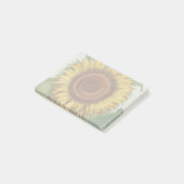 Sonnenblumen Vintag Damask Blume Art Post-it Klebezettel (angewinkelt)