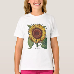 Sonnenblumen Vintag Damask Blume Art T-Shirt