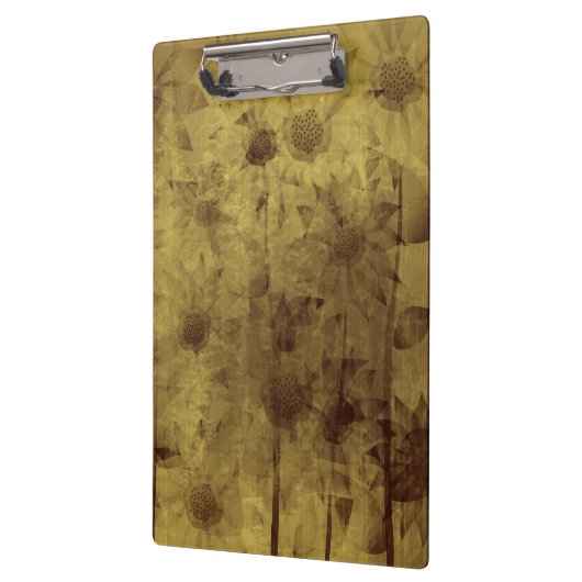 Sonnenblumen Vintag Klemmbrett (Links)