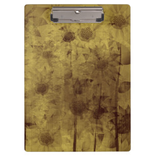 Sonnenblumen Vintag Klemmbrett