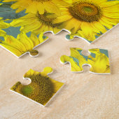 Sonnenblumen - Vintages Aussehen Puzzle (Seite)