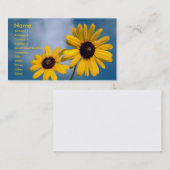 Sonnenblumen Visitenkarte (Vorne/Hinten)