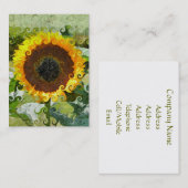 SONNENBLUMEN VISITENKARTE (Vorne/Hinten)