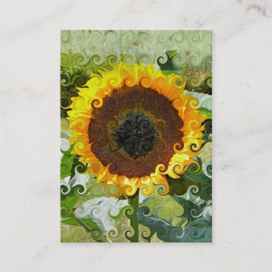 SONNENBLUMEN VISITENKARTE (Vorderseite)