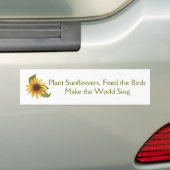 Sonnenblumen, Vögel, Sing-Autoaufkleber Autoaufkleber (Auf Auto)