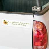 Sonnenblumen, Vögel, Sing-Autoaufkleber Autoaufkleber (Auf Lkw)