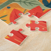 Sonnenblumen-Volkskunst-Puzzle Puzzle (Seite)