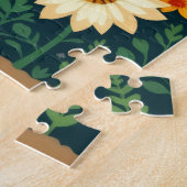 Sonnenblumen-Volkskunst-Puzzle Puzzle (Seite)