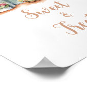 Sonnenblumen vom Markt Brautparty Süße Leckerei Poster (Ecke)