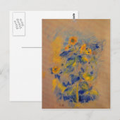 Sonnenblumen von Berthe Morisot Postkarte (Vorne/Hinten)