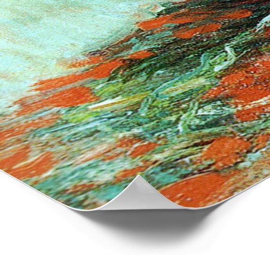 Sonnenblumen von Claude Monet Poster (Ecke)