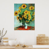 Sonnenblumen von Claude Monet Poster (Küche)
