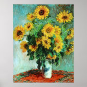 Sonnenblumen von Claude Monet Poster (Vorne)
