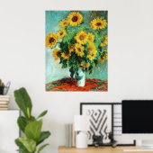 Sonnenblumen von Claude Monet Poster (Heimbüro)