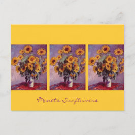 Sonnenblumen von Claude Monet Postkarte