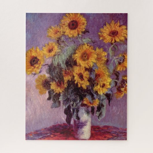 Sonnenblumen von Claude Monet Puzzle (Vertikal)