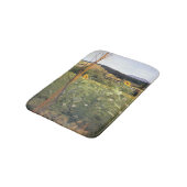 Sonnenblumen (von Jacek Malczewski) Badematte (Schrägansicht)