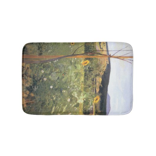 Sonnenblumen (von Jacek Malczewski) Badematte (Vorderseite)