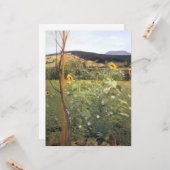 Sonnenblumen (von Jacek Malczewski) Karte (Vorderseite/Rückseite Beispiel)