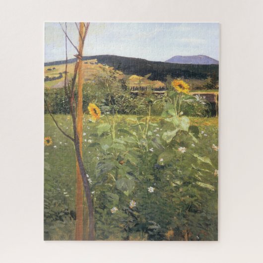 Sonnenblumen (von Jacek Malczewski) Puzzle (Vertikal)