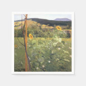 Sonnenblumen (von Jacek Malczewski) Serviette (Vorderseite)