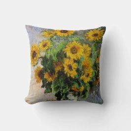 Sonnenblumen von Monet Kissen
