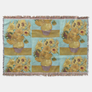 Sonnenblumen von Van Gogh - Blau & Gelber Impressi Decke