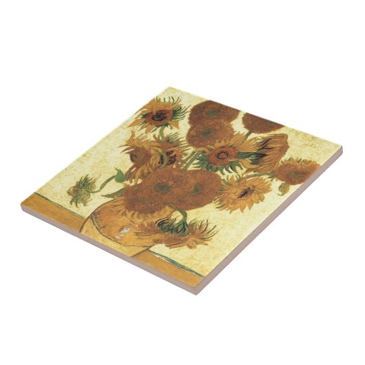 Sonnenblumen von Van Gogh Fliese (Seite)
