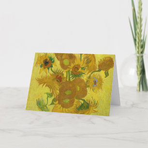 Sonnenblumen von Van Gogh Gemälde Art Karte