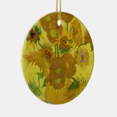 Sonnenblumen von Van Gogh Gemälde Art Keramik Ornament (Rechts)