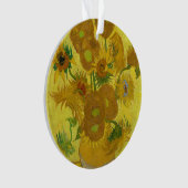 Sonnenblumen von Van Gogh Gemälde Art Ornament (Vorderseite)
