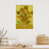 Sonnenblumen von Van Gogh Gemälde Art Poster (Küche)