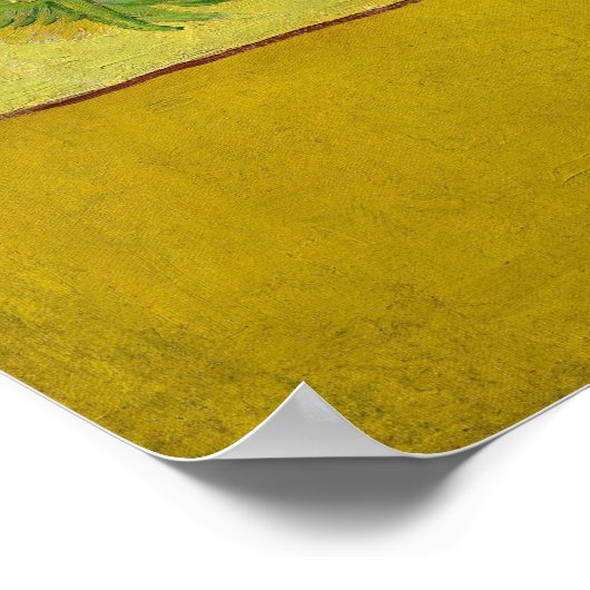 Sonnenblumen von Van Gogh Gemälde Art Poster (Ecke)