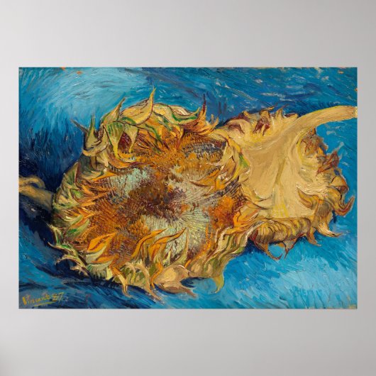 Sonnenblumen von Van Gogh Gemälde Art Poster (Vorne)