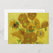 Sonnenblumen von Van Gogh Gemälde Art Postkarte (Vorne/Hinten)
