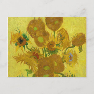 Sonnenblumen von Van Gogh Gemälde Art Postkarte