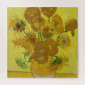 Sonnenblumen von Van Gogh Gemälde Art Puzzle (Vertikal)