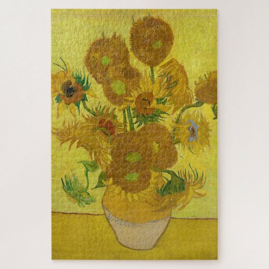 Sonnenblumen von Van Gogh Gemälde Art Puzzle (Vertikal)