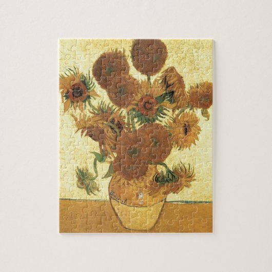 Sonnenblumen von Van Gogh Gemälde Art Puzzle (Vertikal)