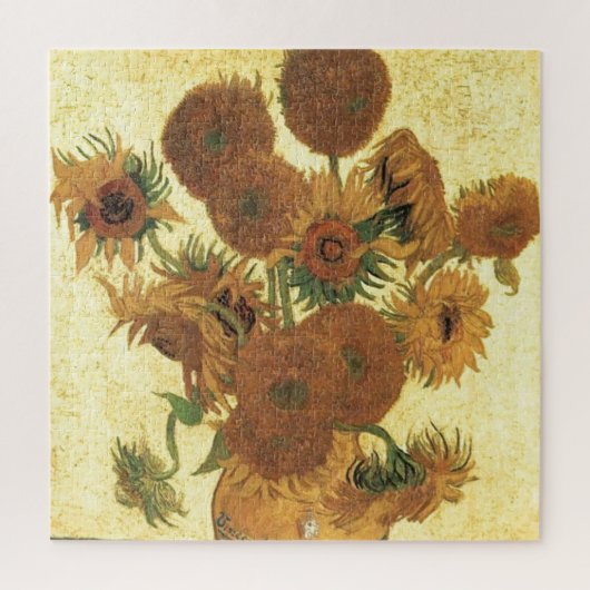Sonnenblumen von Van Gogh Gemälde Art Puzzle (Vertikal)