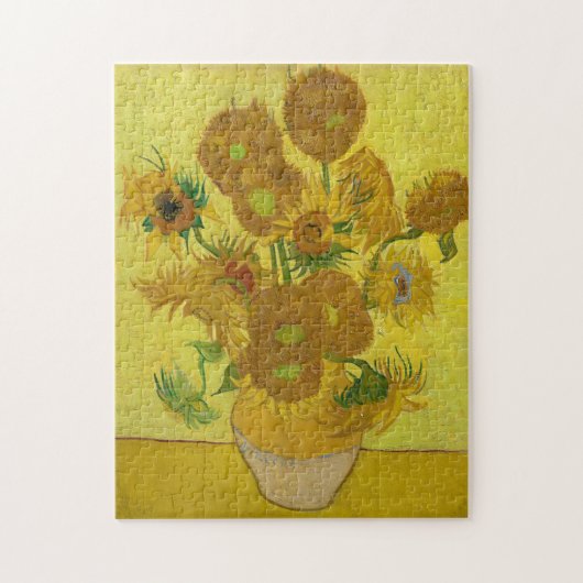 Sonnenblumen von Van Gogh Gemälde Art Puzzle (Vertikal)