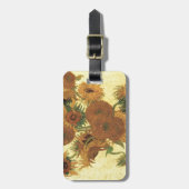 Sonnenblumen von Van Gogh Gepäckanhänger (Vorderseite vertikal)
