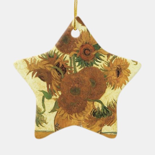 Sonnenblumen von Van Gogh Keramikornament (Vorne)