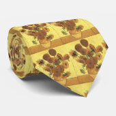 Sonnenblumen von Van Gogh Krawatte (Gerollt)