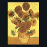 Sonnenblumen von Van Gogh Post-Impressionist Poste Poster<br><div class="desc">Gelb ist die Farbe des Glücks. Es hat eine besondere Bedeutung für Van Gogh. Dieses Gemälde,  das von der gelben Farbe dominiert wird,  lässt uns die Energie spüren,  die uns die Sonne und der Wille zum Leben bringen.</div>