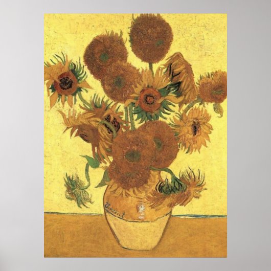 Sonnenblumen von Van Gogh Post-Impressionist Poste Poster (Vorne)