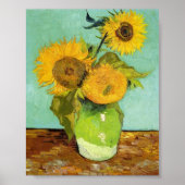 Sonnenblumen von Van Gogh Poster (Vorne)